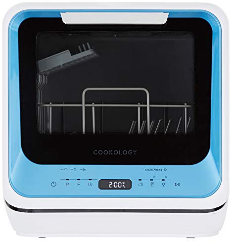 Cookology CMDW2 Mini Portable Dishwasher Table Top with Baby Bottle Rack (Blue)