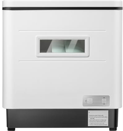 Lave-Vaisselle De Table Mini Lave Vaisselle 60 L, Lavage + Désinfection + Stockage fonction, 6 couverts 800 W, Lave Vaisselle Encastrable Pour Petites Cuisines, Appartements