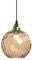 XIRYTU-H 20cm/7.9'' Industrielle kugelförmige Vintage-Glas-Pendelleuchte, E27 Deckenleuchte Hängelampe, Goldenes Ende & Glas-Kugel-Schirm, Esszimmer Schlafzimmer Kronleuchter (20cm, Bernstein)