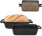 Gusseisen Brotbackform mit Deckel 22,96 cm × 12,78 cm, Bread Pans for Homemade Bread, Heavy Duty Loaf Pans for Baking Bread, Backofen. Durable Loaf Pans for Oven Baking, Set of 2