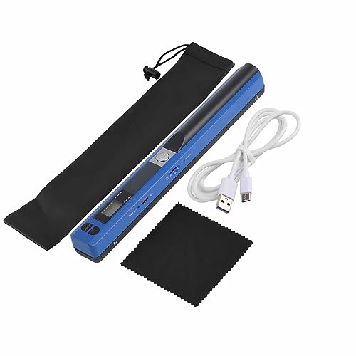 Acouto Scanner portatile USB No Drive Scaning Deving Clear Image Leggero e Portatile per sceneggiatori (Blue)