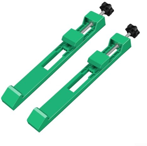 Honseadek Guide de base réglable pour machine de découpe, scie circulaire, pince de positionnement, outil de travail du bois pour les amateurs de bricolage, projets de menuiserie (2 pièces)