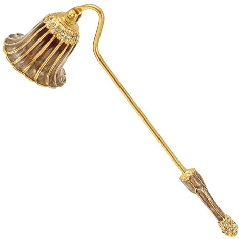 Deuson Éteignoir à bougie, éteignoir de mèche, découpe en forme de fleur, accessoires de bougies avec poignée en métal, pince à bougie vintage, pour la plupart des bougies (style 2)