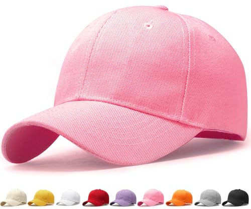 Liutufy Childrens Baseball Cap Adjustable for Boys Girls Pink
