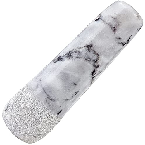 Marble Replacement Pestle 5.3inch Only Polished Stone Pestle (Mortar is not Included)(Light Gray White)