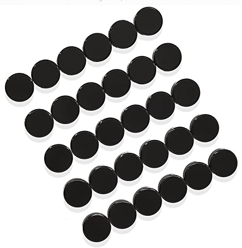 ZDZBLX 30 Pack Strong Fridge Magnets, Heavy Duty Round Refrigerator Magnets, Small Whiteboard Magnets for Fridge, Locker, Crafts, Kitchen, Office, Classroom, Mini Cute Magnet for Home & School (Black)