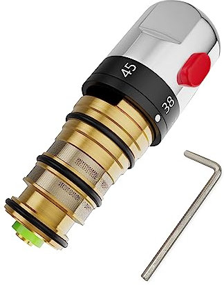MORADO Cartouche de vanne thermostatique pour barre de douche, remplacement de la cartouche thermostatique pour barre de douche, kit de réparation, poignée de contrôle de la température de rechange