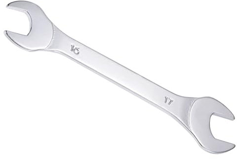 CoCud Llave de Boca Abierta Delgada, Métrica 16mm x 17mm, Llave Delgada de Doble Extremo - (Aplicaciones: para Tuercas Delgadas, Espacios Estrechos), 1 Pieza