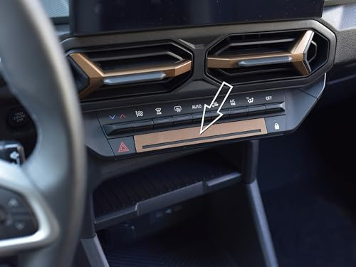 Stahlabdeckung für 2024+ Dacia.Duster III 3 (P1310) | Dekoration zentraler Teller - COPPER-BROWN Stil | 1 Stück Essential Expression Journey Extreme DUSTER Tuning Zubehör