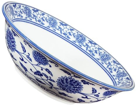 CONGARTENO Ciotola in Ceramica Porcellana Bianca Grande Ciotola Per Zuppa Noodles e Insalata Accessorio Per Casa Facile Da Pulire e Riutilizzare