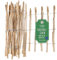 Creative Home Staketenzaun 80cm hoch und 5m lang | Haselnusszaun | Rollzaun | Lattenabstand 3-5 cm | Gartenzaun Holz Holzzaun | Zaun Garten Ideal als Rasenkante Blumenbeet Umrandung aus Haselnuss