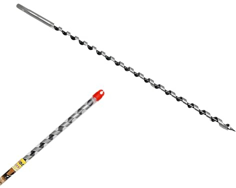 Schlangenbohrer 14mm x 400mm Holzschlangenbohrer | Holzbohrer lang | Balkenbohrer Bohrer Form Lewis | Holzspiralbohrer mit Sechskantschaft