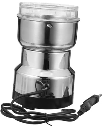 MOTHNUR Molino Eléctrico Portátil de Granos Acero Inoxidable Alta para Moler Café Granos y Hierbas Casa Fácil de Usar y Limpiar para Moler Especias y Materiales Medicinales