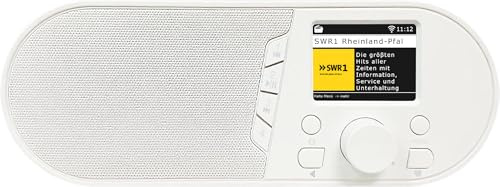 TELESTAR TOP IR 50 – Radio Internet (Bluetooth Audio-Streaming, 7 W, funzione di registrazione USB, tasti stazione sul dispositivo, modalità hotel, telecomando) – Bianco