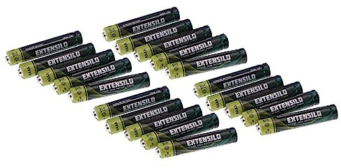 EXTENSILO 20x pila cilindrica AAAA - Batterie primarie (550mAh, 1,5V, alcalina)