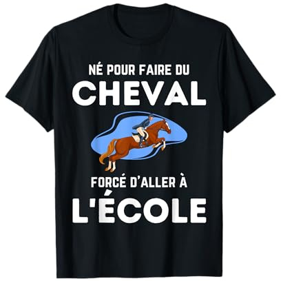 équitation drôle cheval enfant cavalier fille garçon T-Shirt