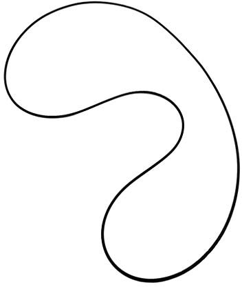 Gereiny Correa de Goma, Correa de transmisión de Cinta de Tocadiscos de Repuesto para Tocadiscos, Tocadiscos accionados por Correa de Tocadiscos