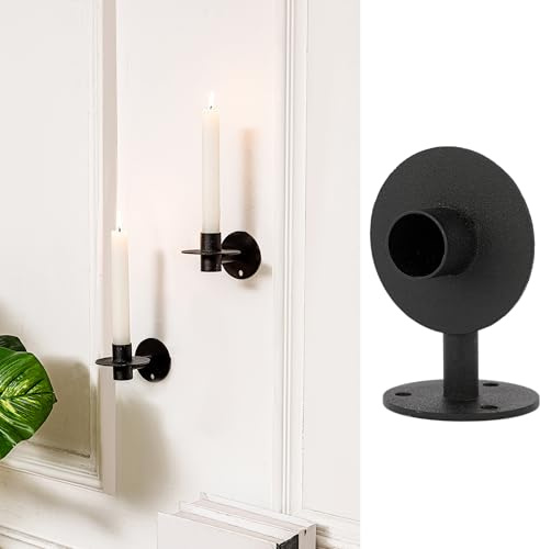 Modern Taper Candle Sconces Set of Two Decorative Wall Candle Holder Set of 2 for Living Room, Dining Room, Fireplace,Entrance, Christmas Wall Decoration