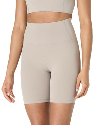 Amazon Essentials Short Moulant Active FormFlex Ultra Doux, Taille Haute Femme, Taupe, S