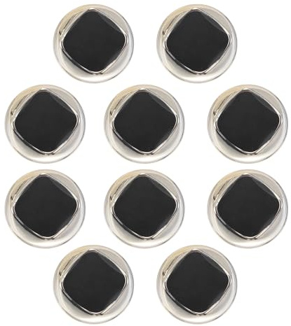 CAPASTEC Botones Negros 10 Piezas 25Mm Plástico Resina Para Costura
