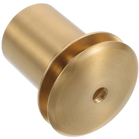 SOPOTUTU Adaptador de Rosca para Pantalla de Vidrio Base de Aluminio Cobre, Compatible Portalámparas E27 y E26, Tornillos de Fijación Incluidos para Accesorios de Lámpara de Interior
