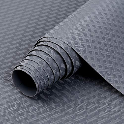 Shelf Liner Küchenschubladenmatten, nicht klebende EVA-Material-Kühlschrankauskleidungen mit wasserdichtem, haltbarem Kühlschranktisch Tischsets für Schrank, Schubladenauskleidung (Grau, 30cmx150cm)