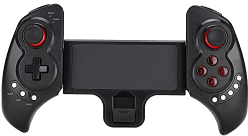 Spielgriff, ABS Flexible 5 Multimediatasten, Bluetooth 4.0 Drahtlose Übertragung, Gamepad-Controller, für Handy-Tablet-Computer
