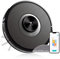 VIOMI V5 Pro Saugroboter 4000Pa, LDS Navigation Staubsauger Roboter mit Hindernisvermeidung Reinigungsplan Wischfunktion, Google/MiHome App-Steuerung, Ideal für Tierhaare Hartböden, Schwarz
