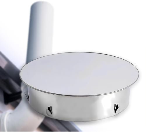 copertura del canna fumaria in acciaio inox 100 mm Copertura del foro del camino Tappo di Sfiato per Tubo Fumario in Acciaio Inox, Tappo per Comignolo, Tappo Canna Fumaria di Protezione Della Stufa