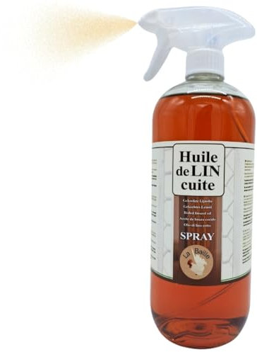 La Baille - Huile de Lin pour bois en spray - Application Facile - Intérieur/Extérieur - Traitement, protection et Entretien meubles parquet boiseries. Imperméabilise, ravive la couleur naturelle.