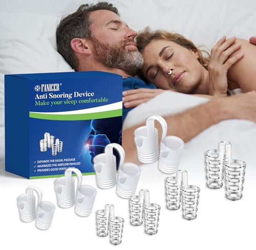 8 Stück Schnarchstopper, Anti Schnarch, Nasenspreizer, Nasenstöpsel Gegen Schnarchen,Wiederverwendbares SchnarchgeräT, Einfach Zu Bedienen,Verbessern Den Schlaf