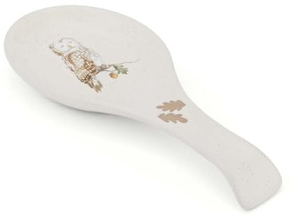 Cooksmart Forest Fable Large Spoon Rest | British Designed Stoneware Kitchen Accessory | Woodland-Inspired Glazed Embossed Design | Durable & Stylish Cooking Rest | Dishwasher & Microwave Safe