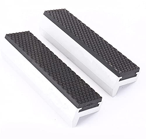 2 mordazas de protección de banco, de tornillo de banco de 5 pulgadas, almohadillas de protección flexibles universales con protección magnética potente y versátil para cualquier tornillo de metal de