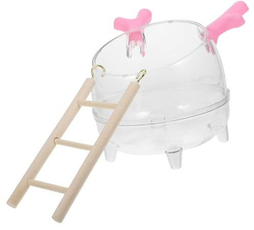 ARTSEWPLY Caja de Baño para Hámster Diseño Dual de Baño y Arena Material Pet y Madera Fácil de Limpiar Excavación de Mascotas Pequeñas