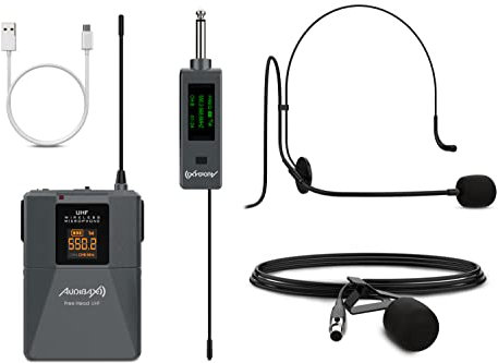 Audibax Missouri Free Head UHF Micrófono de Diadema Inalámbrico