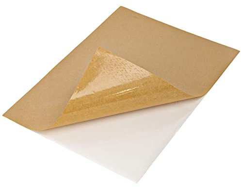 L LIKED 1 per Sheet | 100 Sheets 210mm x 297mm A4 Sticky Brown Kraft Labels Stickers Paper Labels for Laser/Inkjet Printing, Self Adhesive Address Labels | 1 label per sheet,Matte Sticker Paper,for Laser & Inkjet Printer,Address Labels