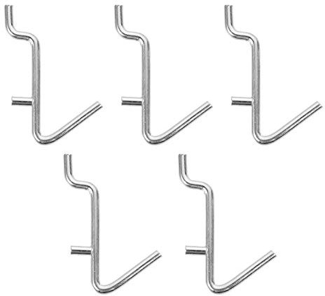Angoily Pegboard Hangers 5pcs Wall Hooks Easy to Install v Shape Display Rack Hooks for Storage