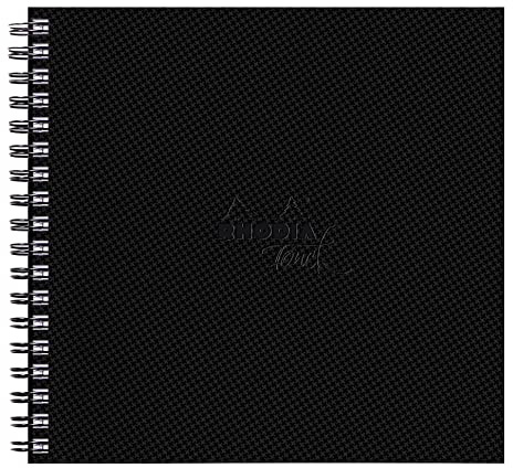 RHODIA TOUCH 116151C - Watercolour notebook 100% cotton - fine grain - 300 gsm - 21x21cm - 40 non-microperforated pages - Hardcover Notebook Watercolour Book