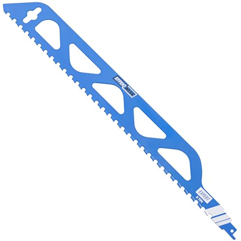 EffektWerk - Lama per sega alternativa - Lama in acciaio HCS per impieghi gravosi da 455 mm per legno, mattoni, cartongesso e calcestruzzo poroso - 2 TPI (denti per pollice)