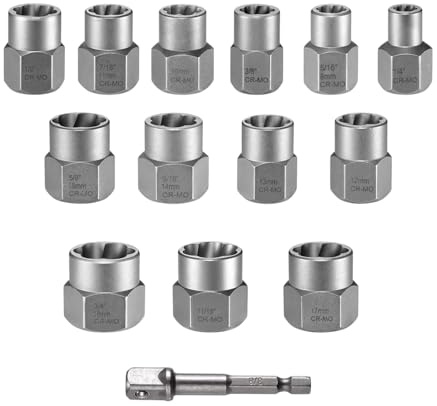 de Douilles Extractrices Outils à Main en Métal pour Dévissage Facile