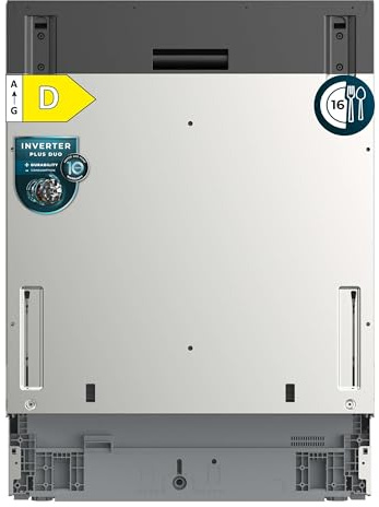 Cecotec Lave-vaisselle Encastrable 60cm 16 Couverts Bolero Aguazero 6260 Full-BI. Moteur Inverter Plus Duo, 6 Programmes, Cuve en Acier Inoxydable, Panier Supérieur Réglable, Départ Différé