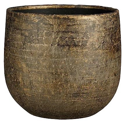 Mica Decorations Marcus Blumentopf - 29x29x25 cm - Keramik - Bronze