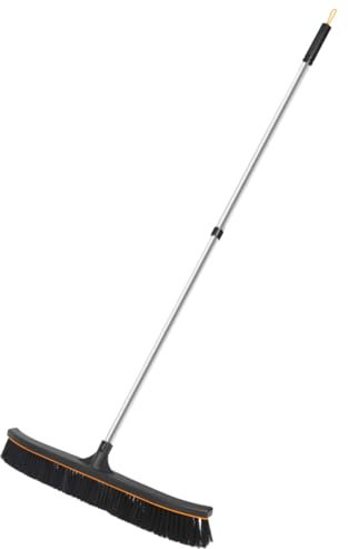 Le Balai du Pro - VENTEO - Balai Brosse de Sol Dure extérieur - Manche télescopique jusqu'à 176cm - Tête de Balai XXL - Balai de Jardin, terrasse, Balcon, Garage