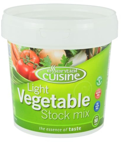 Essential Cuisine Light Vegetable Stock Powder - Versatile and Delicious - Made by Chefs, Ideal for Soups and Dishes - Gluten Free - Long Shelf Life - 800g