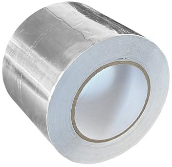 Kortpack Ruban en aluminium 100 mm x 50 m – 1 rouleau par paquet – Fixation solide