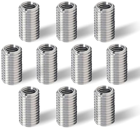 TXXATX Threaded Insert Pack of 15 M6 to M4 Thread Adapter 15 mm Threaded Sleeve Screw-in Nut Thread Reduction Screw-In Sleeve