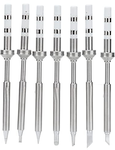 Gearwell Puntas de Soldadura, 7 Piezas Mini Puntas de Hierro Inteligentes, Reemplazo de Soldador Original, para Soldar, Juego de Puntas de Soldadura precisas