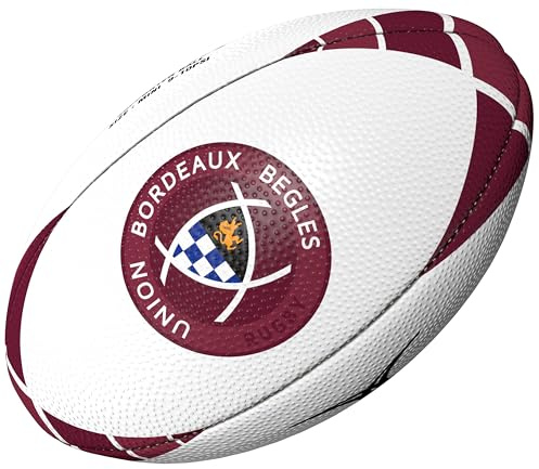 Gilbert Mini Ballon de Rugby UBB Bordeaux - Collection Officielle Union Bordeaux BEGLES