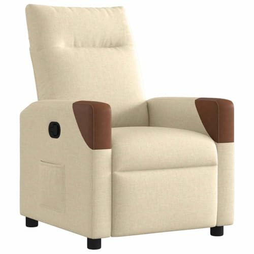 HETFTJN Poltrona relax con funzione di riposo manuale, regolabile a 135°, 69 x 86 x 100 cm, tessuto traspirante, tasca laterale, per soggiorno, camera da letto e home cinema
