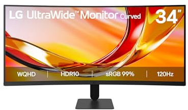 LG Monitor UltraWide 34U601B-B - 34'', 21:9, VA, Negro